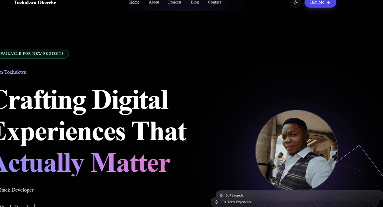 Portfolio Website cover image